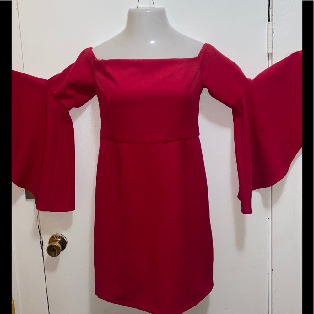 Pink Arm Flair Dress.